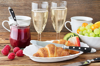 Ontbijten met bubbels